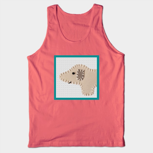 Excerpt from 2 Mini Dachshunds #1-Tan Dog Tank Top by ErinBrieArt